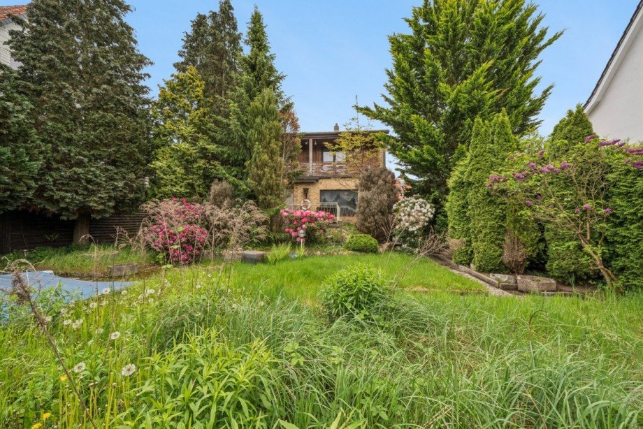 Blick aus dem Garten Einfamilienhaus Braunschweig