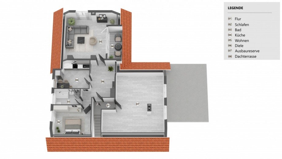 Grundriss OG Zweifamilienhaus Wolfsburg