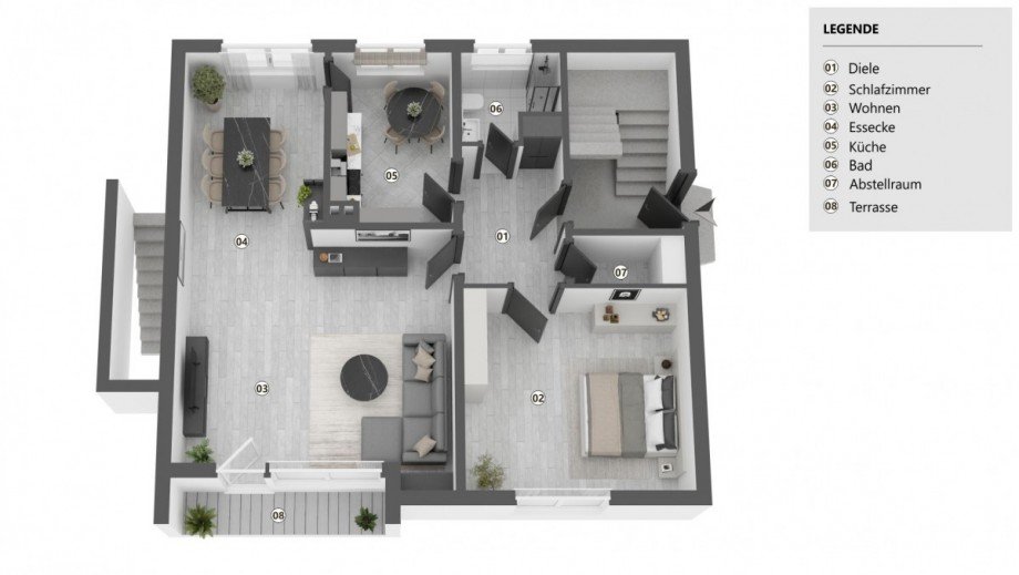 Grundriss EG Einfamilienhaus Wolfsburg