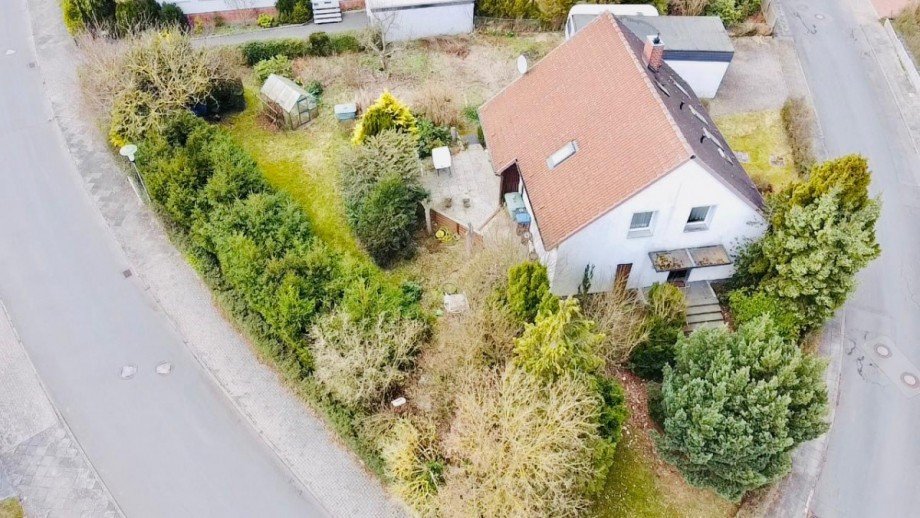 Blick von Oben Einfamilienhaus Wolfsburg