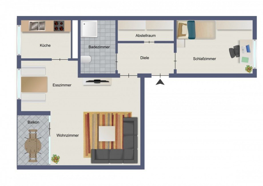 Grundriss Etagenwohnung Wolfsburg