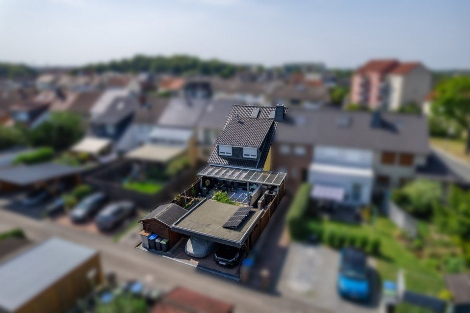 Ansicht aus der Luft Reihenmittelhaus Wolfsburg