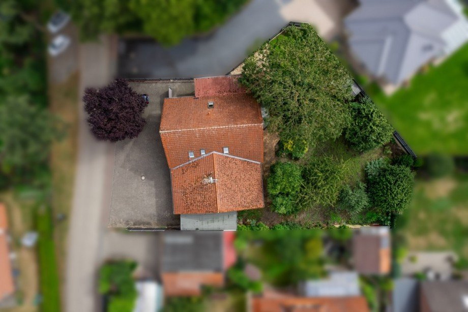 Blick aus der Luft Einfamilienhaus Wesendorf