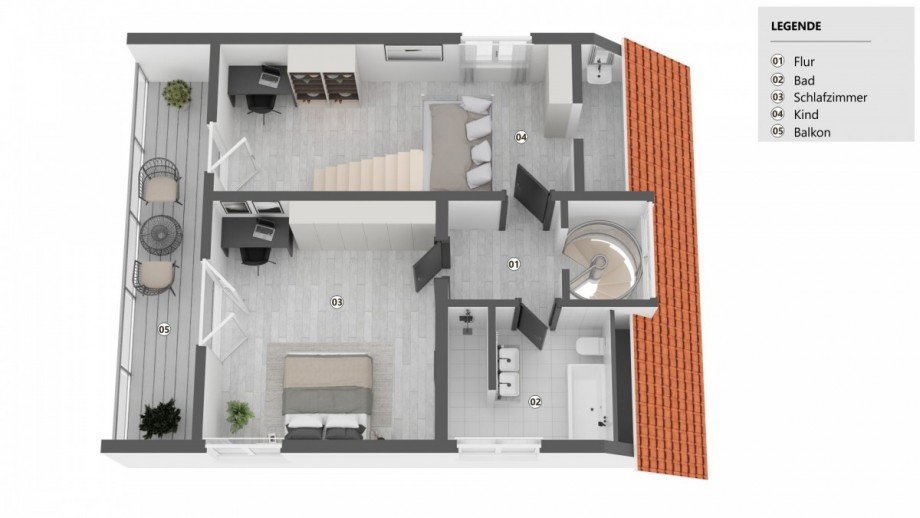 Grundriss Obergeschoss Einfamilienhaus Braunschweig